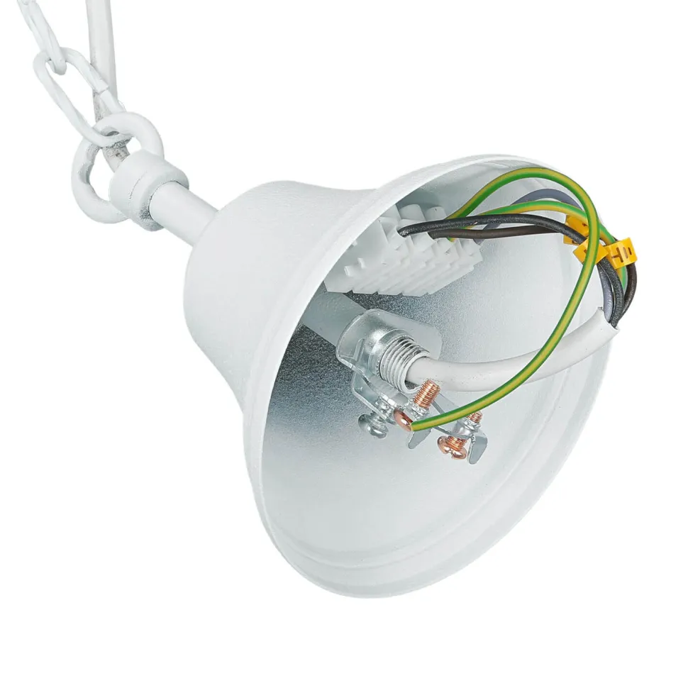 Weißer Kronleuchter Groß Ø85cm Wohnraum Rustikal