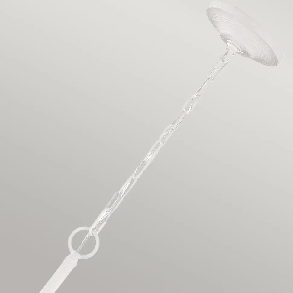 Weißer Kronleuchter Metall 61 cm breit für 4x E14 Landhaus Stil