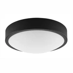 Wohnliche Deckenlampe Glas Metall Schwarz E27 Ø26 cm