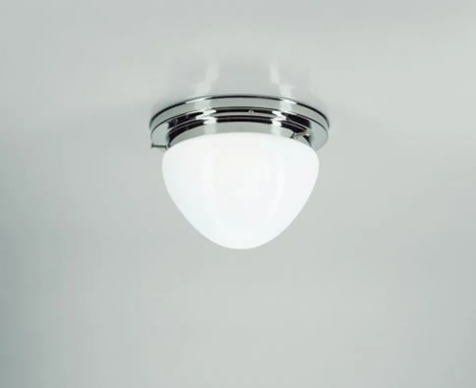 Wohnliche Deckenleuchte in Chrom Messing Glas Ø20 cm