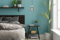 Wohnliche Hängelampe Champagner Metall Holz E27 Ø11 cm