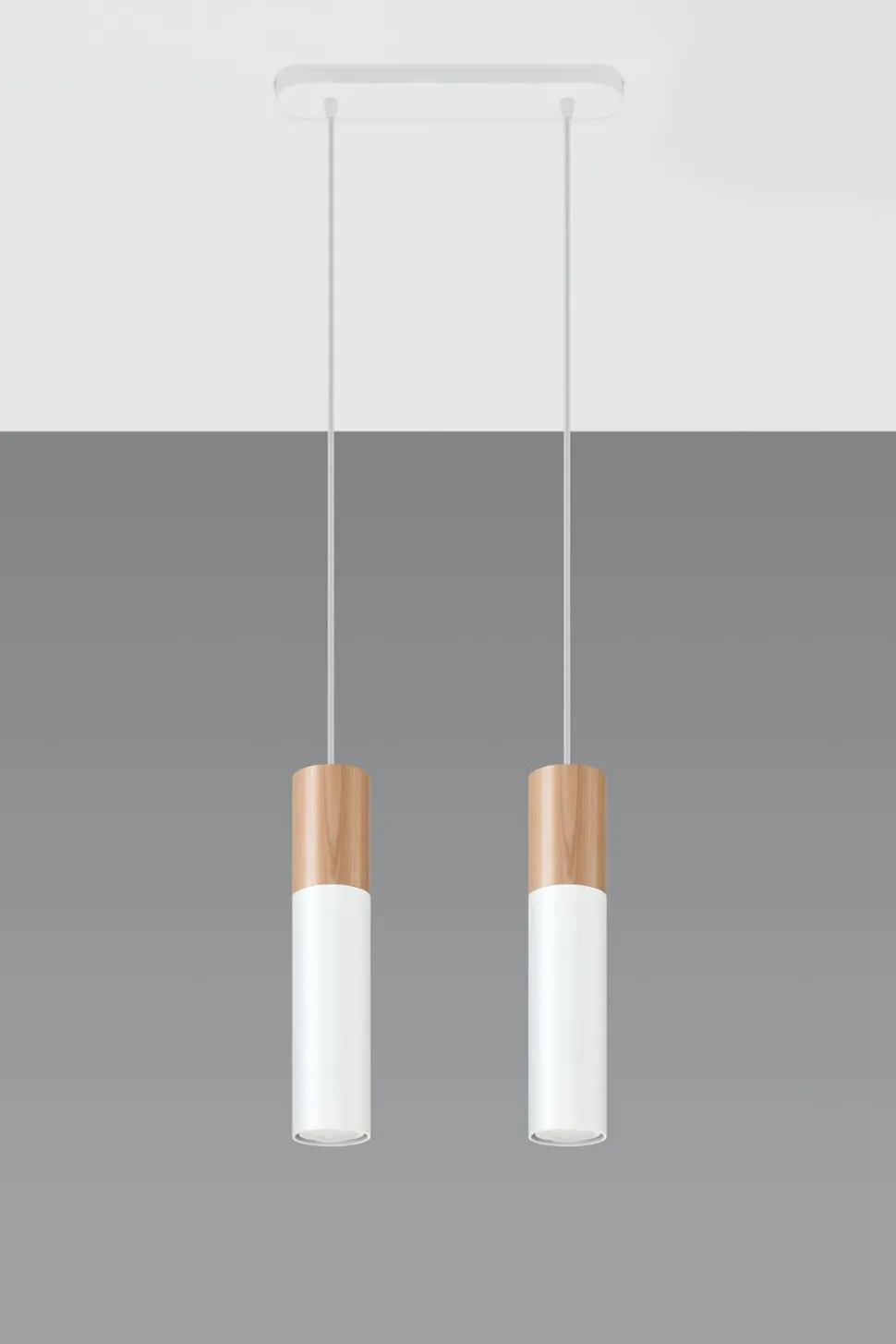 Wohnliche Hängelampe WAYNELLE Weiß Holz Skandinavisch