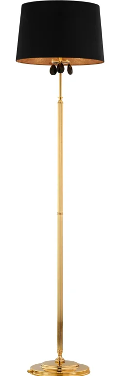 Wohnliche Stehleuchte Metall H:166cm E27 Klassisch