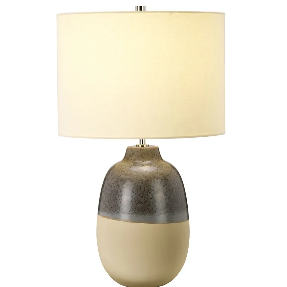 Wohnliche Tischleuchte ELIZIBETH Retro 61cm Keramik