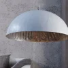Wohnraumlampe rund Silber Modern Design Ø50cm