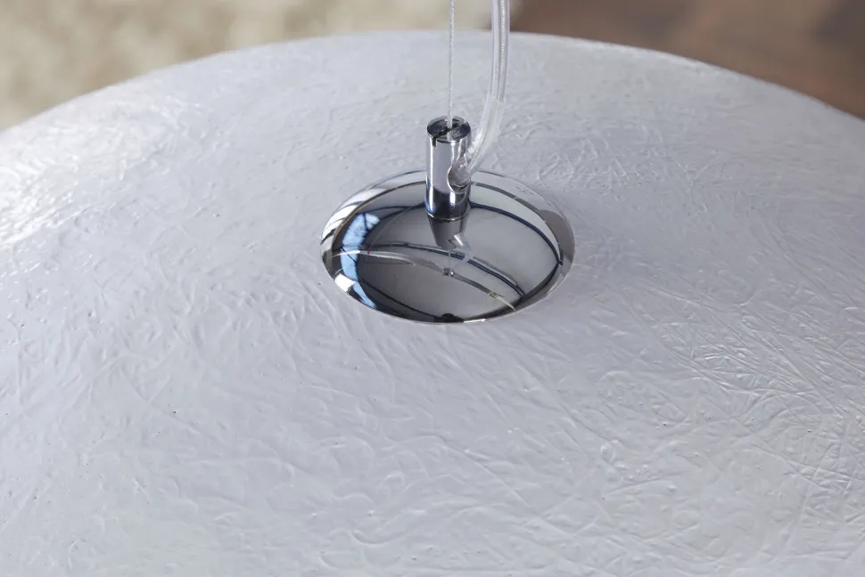 Wohnraumlampe rund Silber Modern Design Ø50cm