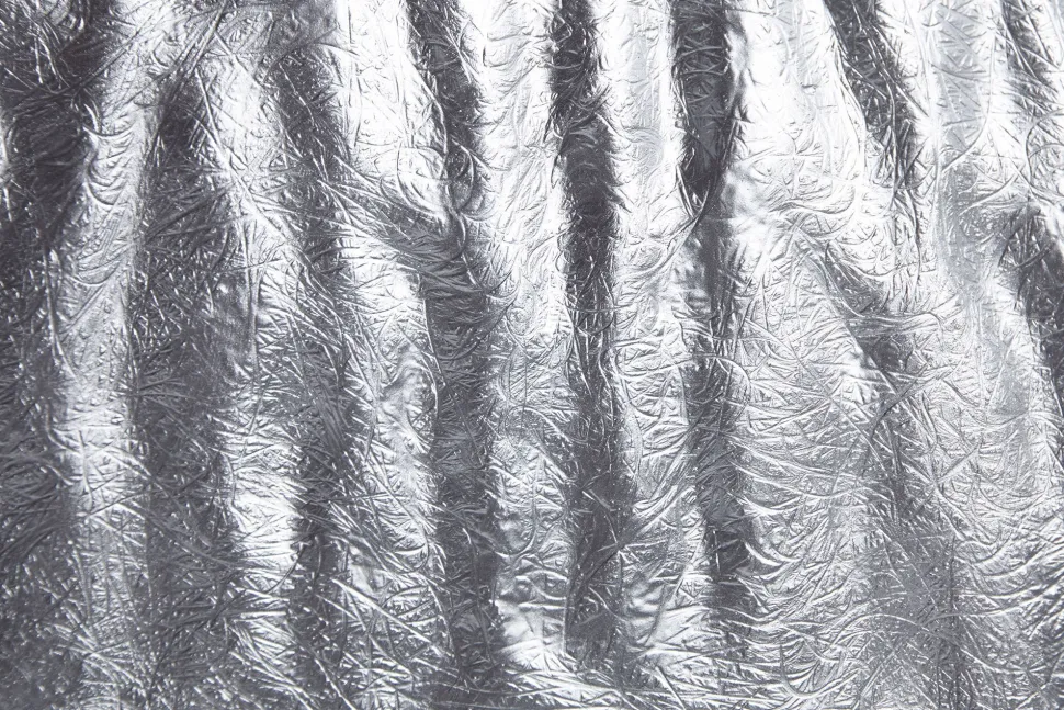 Wohnraumlampe rund Silber Modern Design Ø50cm