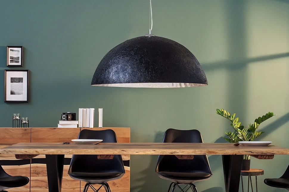 Wohnzimmer Hängelampe Schwarz Modern Design Ø70cm