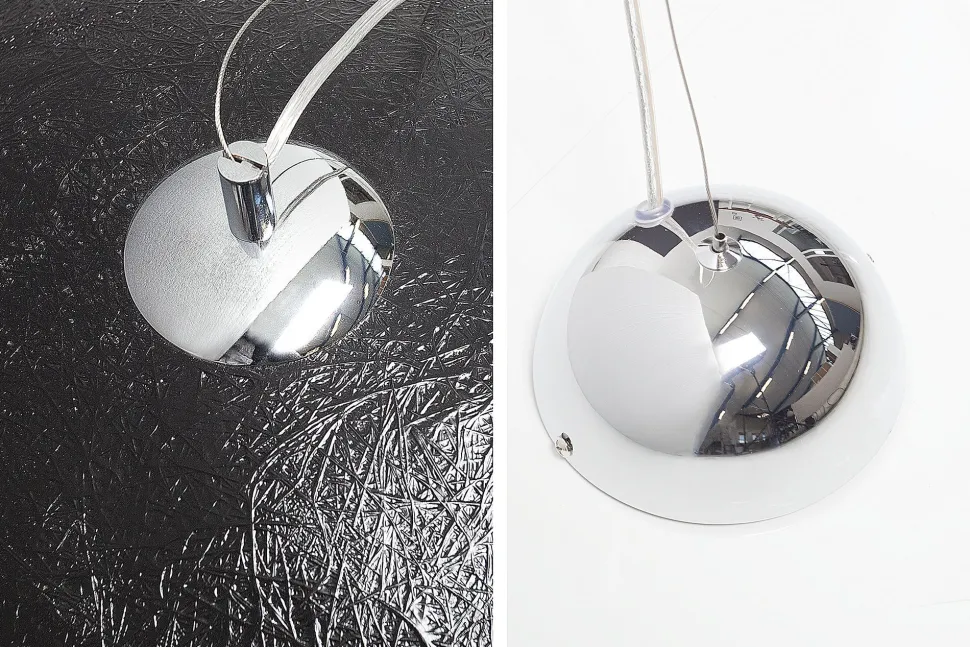 Wohnzimmer Hängelampe Schwarz Modern Design Ø70cm