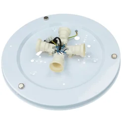 Wolkenlampe Kinderzimmer Grau Stoff 62 cm lang 4x E27