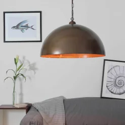 XL Hängeleuchte im Loftstil antik