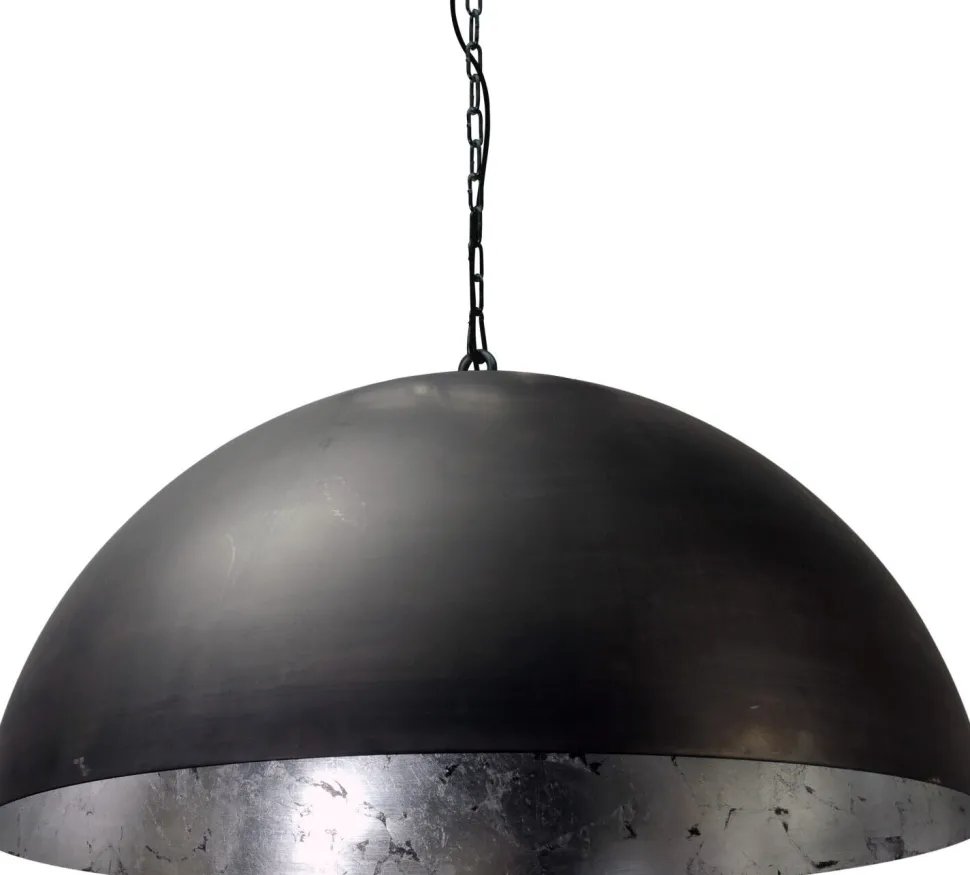 XXL Hängeleuchte Grau Metall Silber Ø80cm LARINO