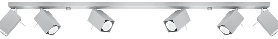 XXL Spot Strahler FALERIA Grau 120 cm lang 6x GU10