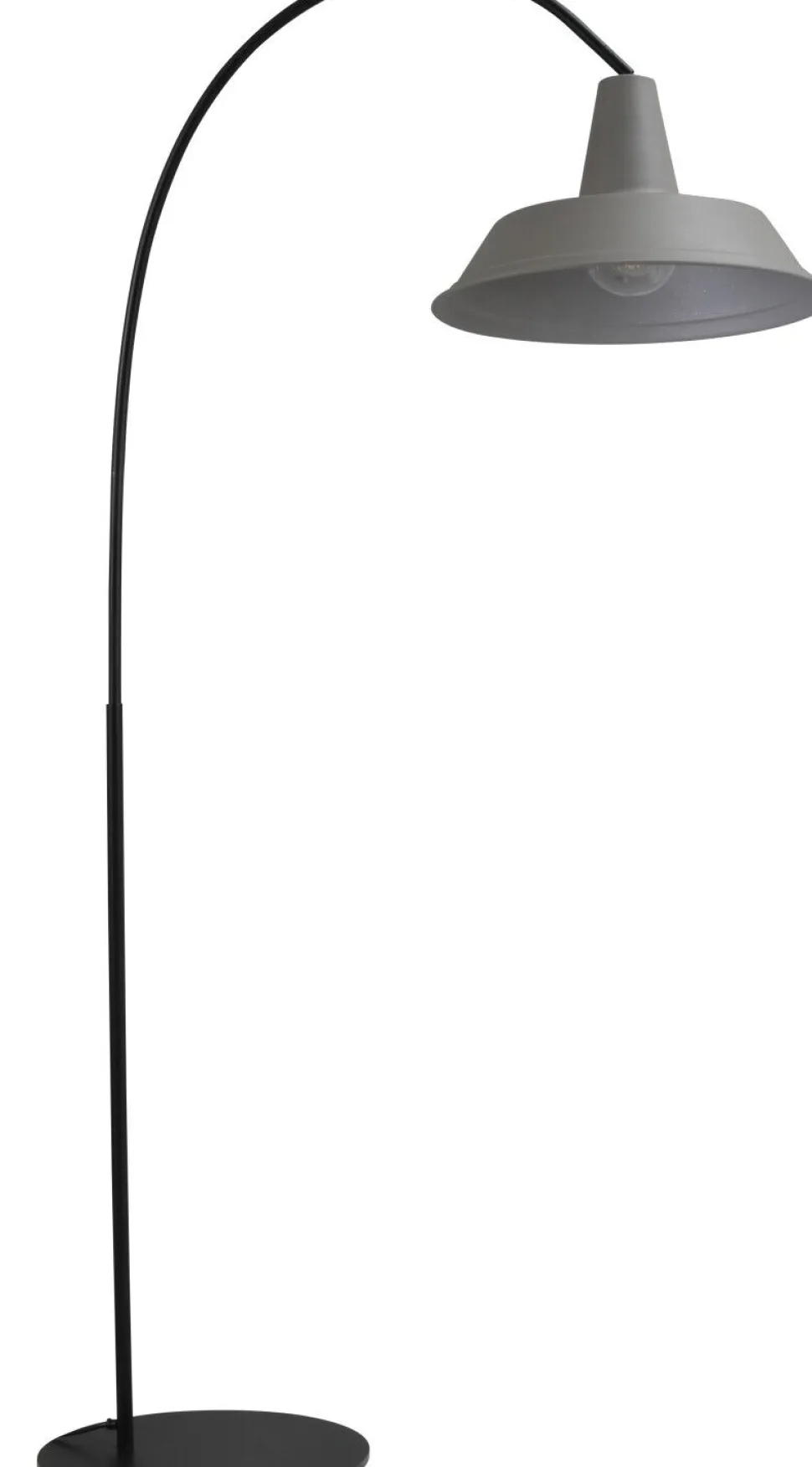 XXL Stehlampe Grau H:186cm Industrie Handarbeit